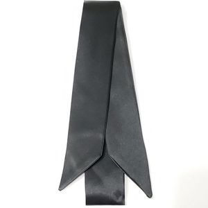 ⤵️⤵️1pc Solid Black Design Satin Scarves
